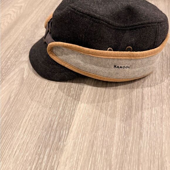 Kangol Black and Brown Cap
